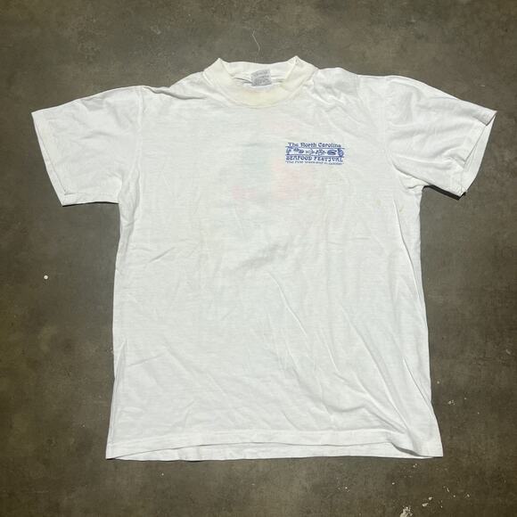 Vintage Other - Vintage 80s North Carolina Seafood Festival White T-Shirt